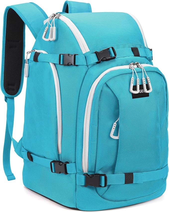 Ski Boot Bag, 50L Ski Boot Travel Backpack for Skis, Snowboard & Accessories, Waterproof Padded Ski Boot Bag Backpack