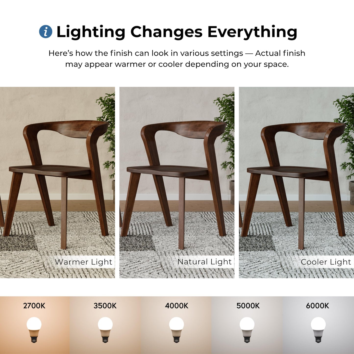 Furniture of America Nazaen III Mid-Century Modern Wood 21.5-inch Side Chairs with Rounded Backrest and Semi-Handmade for Home Kitchen, Dining Room, Rich Walnut (Set of 2)