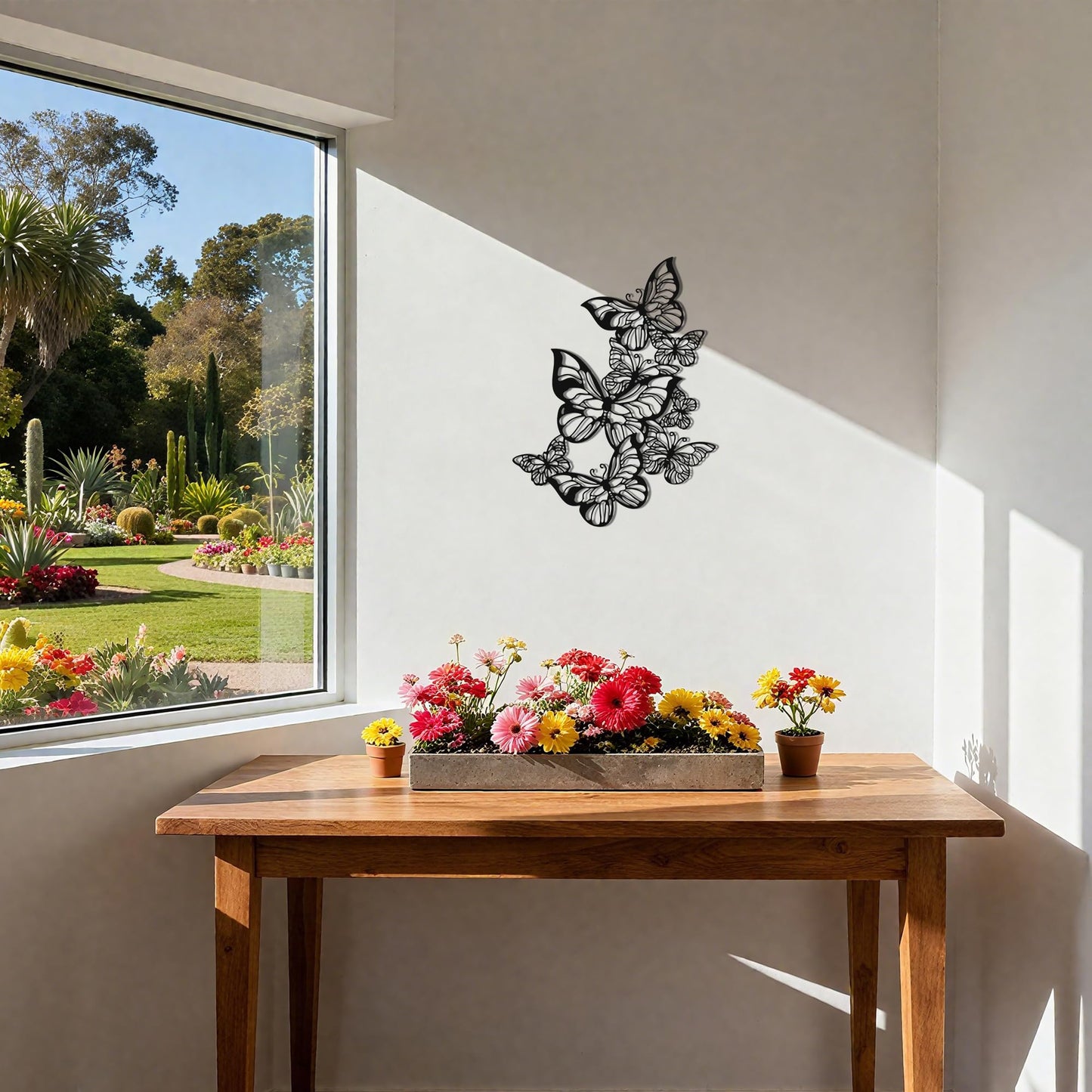 Slickss Exquisite Metal Butterfly Wall Decor – Lifelike Black Butterfly Wall Art for Teen Girl Room Decor, Versatile Home & Room Decoration Sculptures