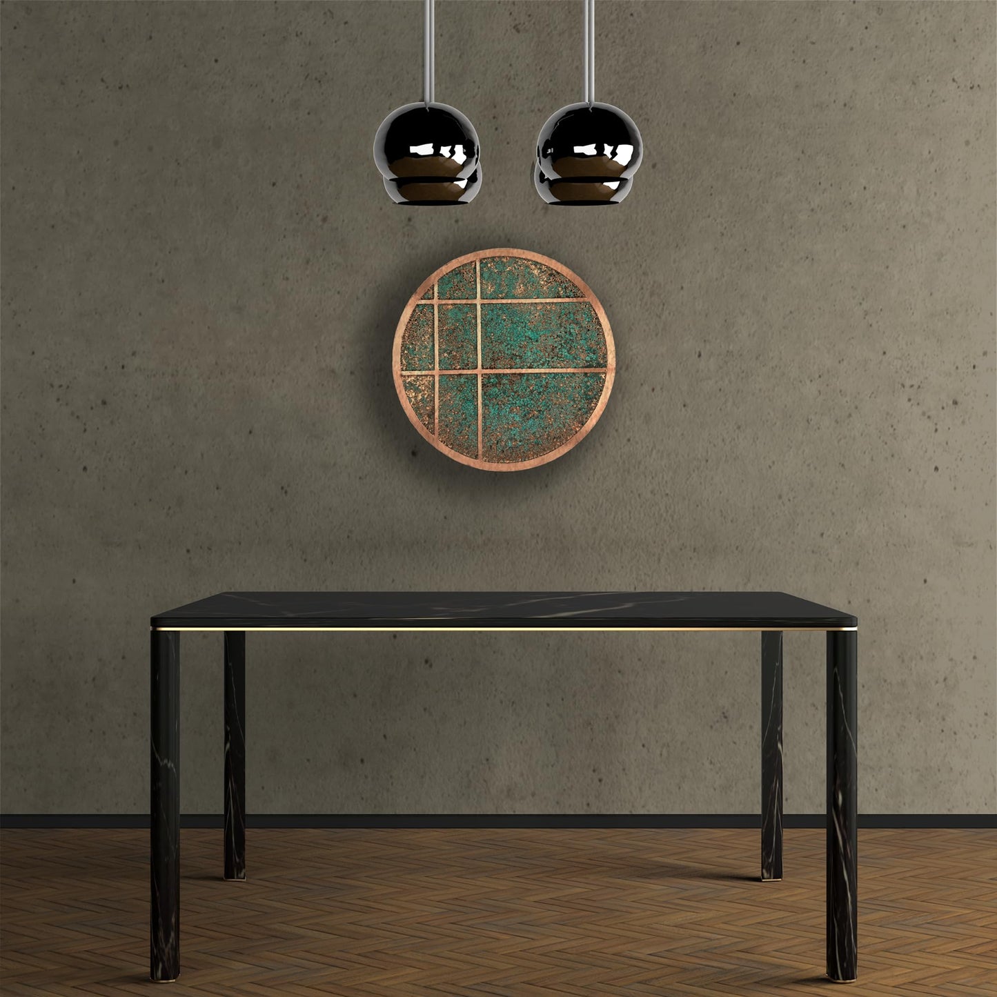 nooc art Handmade Copper Wall Art for Home, Living Room, Bedroom, Kitchen and Office Decor, Rustic Decorative Mural Art for Farmhouse Decor (Modern Copper, 11, Unframed)