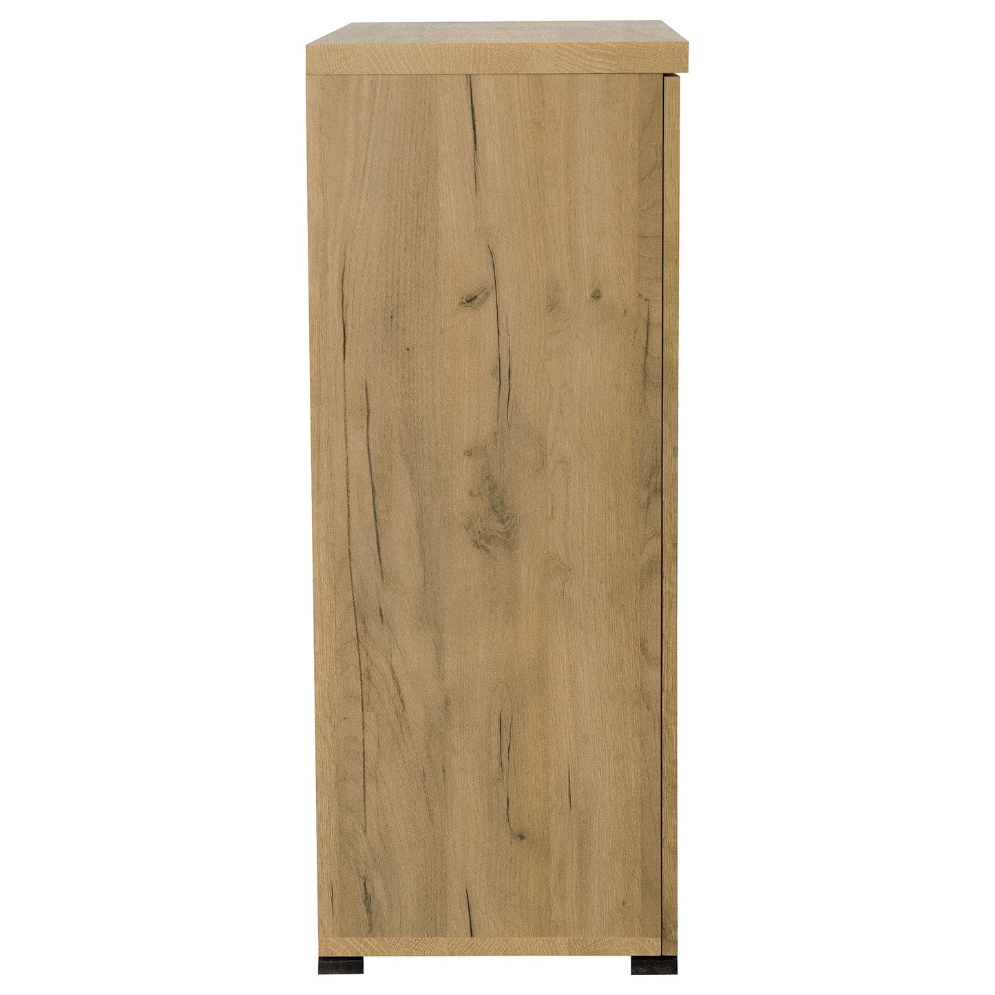 Coaster Home Furnishings - Bristol - Engineered Wood - 6-Shelf Shoe Cabinet with Double Doors, Mesh Panel, and Plastic Glides - Entryway and Mudroom - 31.5-Inch - Golden Oak - 951107