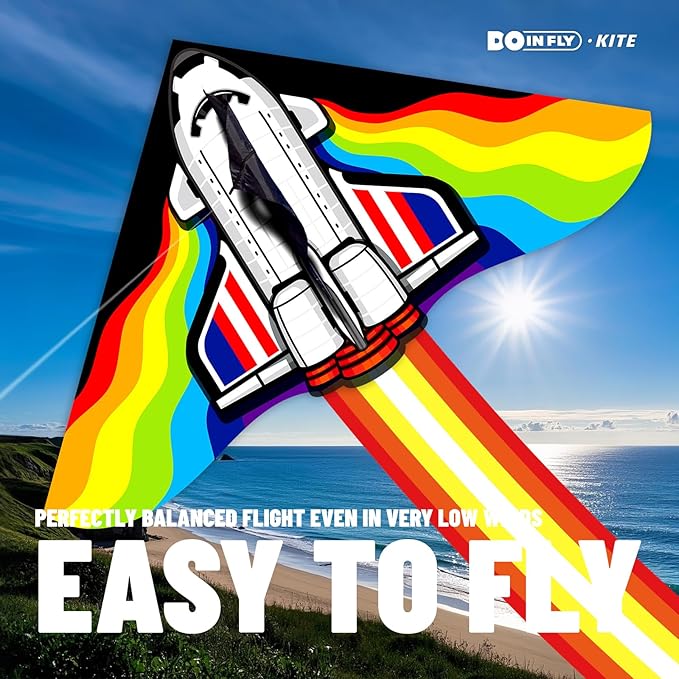 Delta Kites for Kids & Adults, Extremely Easy to Fly, Single Line Beach Kite