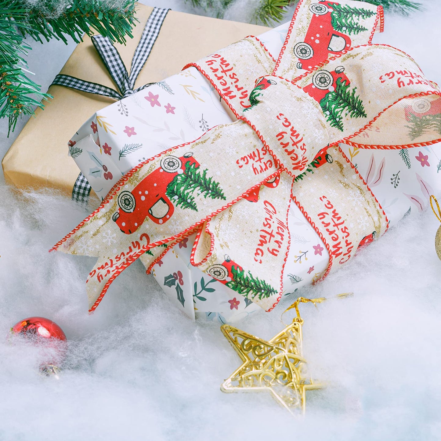 Yolyoo 2pcs Christmas Fake Snow Decoration Fiber Artificial Snow Indoor Fluffy Snow Blanket for Christmas, Village Displays, Winter Mantle Village,Under The Christmas Tree (200g)