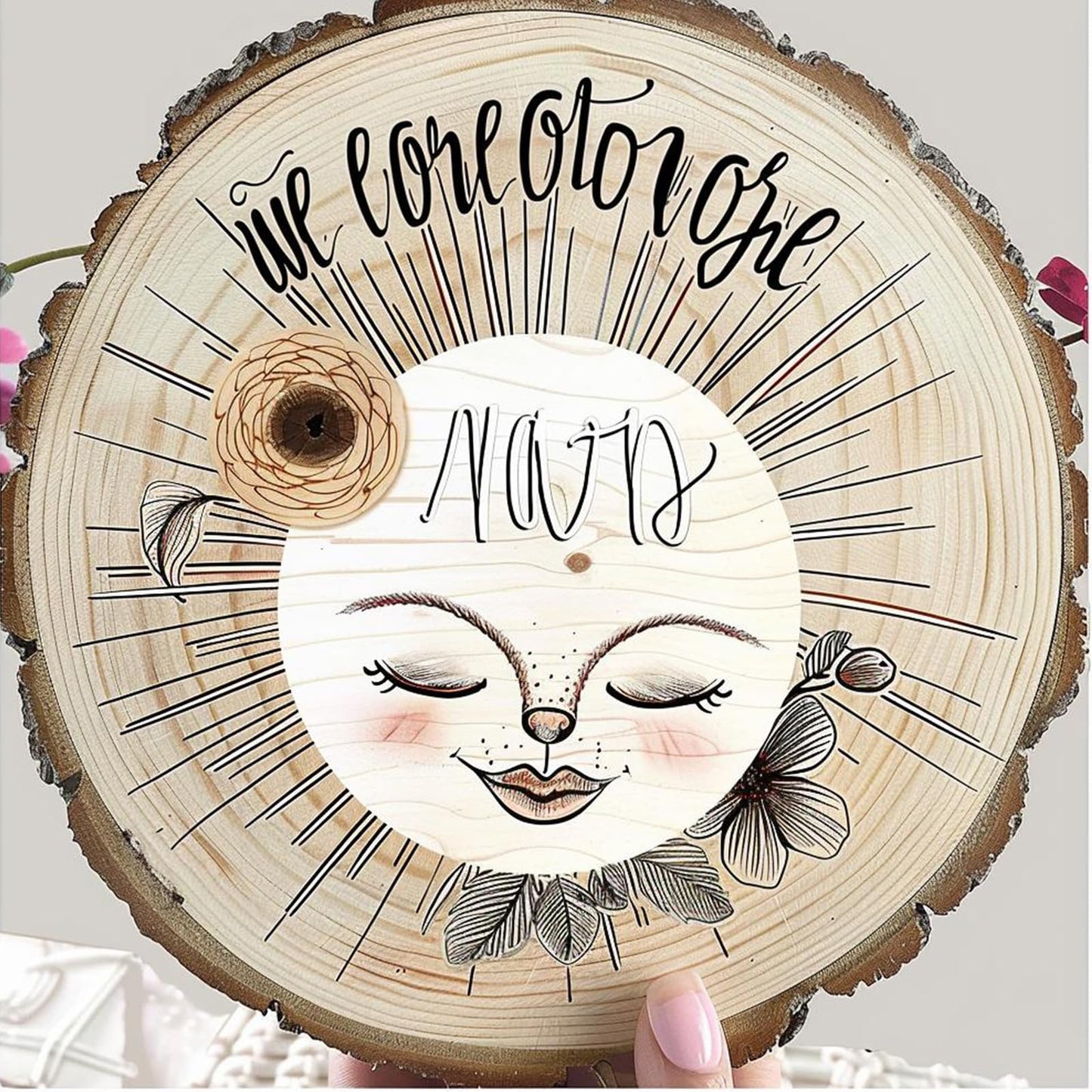 10 pcs Large Wood Slices for Centerpieces 9-10 inches Wood Rounds for Tables Decor Rustic Wood Circles for DIY Crafts and Wedding Decor Round Wooden Discs Wood Slice Ornaments