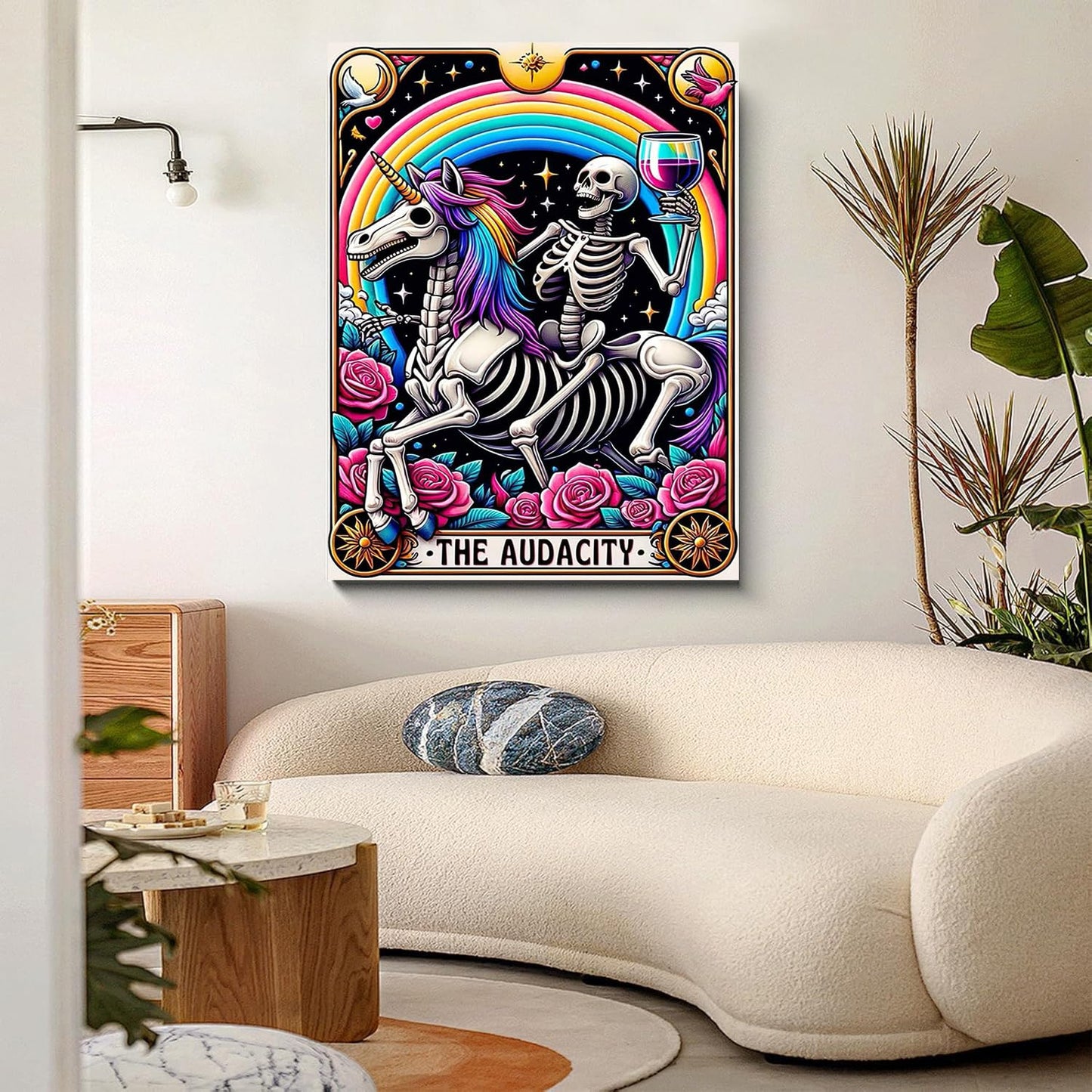 GOUOYANA Skull Diamond Art Kits for Adults, Tarot Card Diamond Painting for Beginners, DIY Full Rhinestone 5D Gothic Diamond Painting Kits (Gemstone Craft), Home Wall Decoration (12x16 inch)