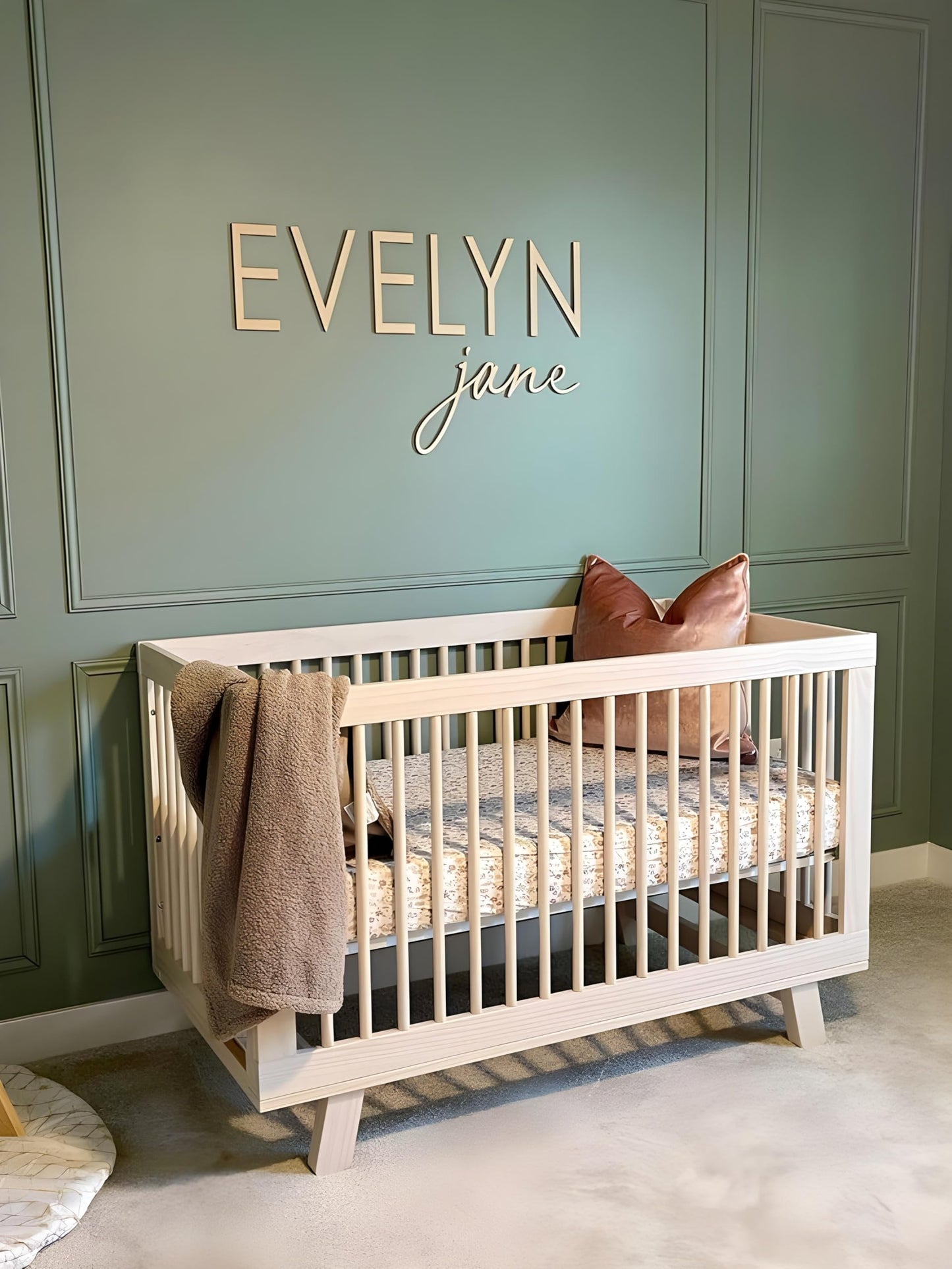 Personalized Nursery Name Sign - Custom Wooden Name Signs for Kids Room, Personalized Name Sign for Nursery - Perfect Baby Gift & Wall Name Decoration