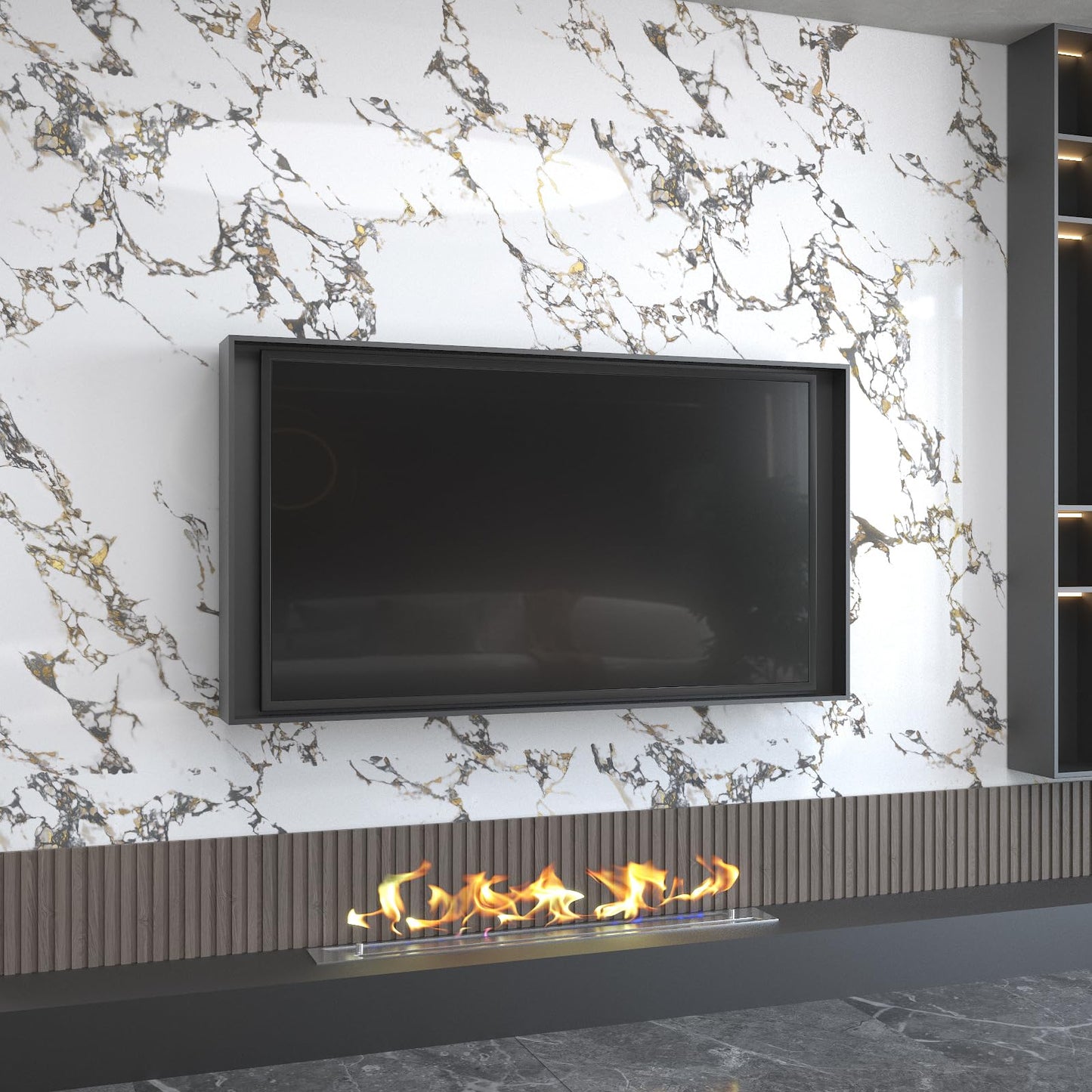 White Gold Marble self adhesive Contact Paper kitchen Granite Countertops peel and stick Wallpaper 118x16inch Removable sticky laminate Wall paper Vinyl Wrap Counter top cabinet decor table desk