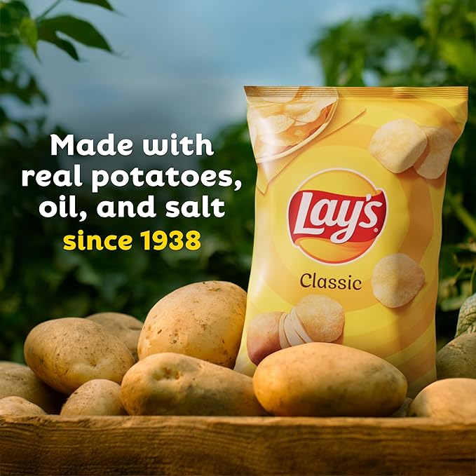 Lay's Potato Chips, Barbecue, 1.5 Ounce (Pack of 64)