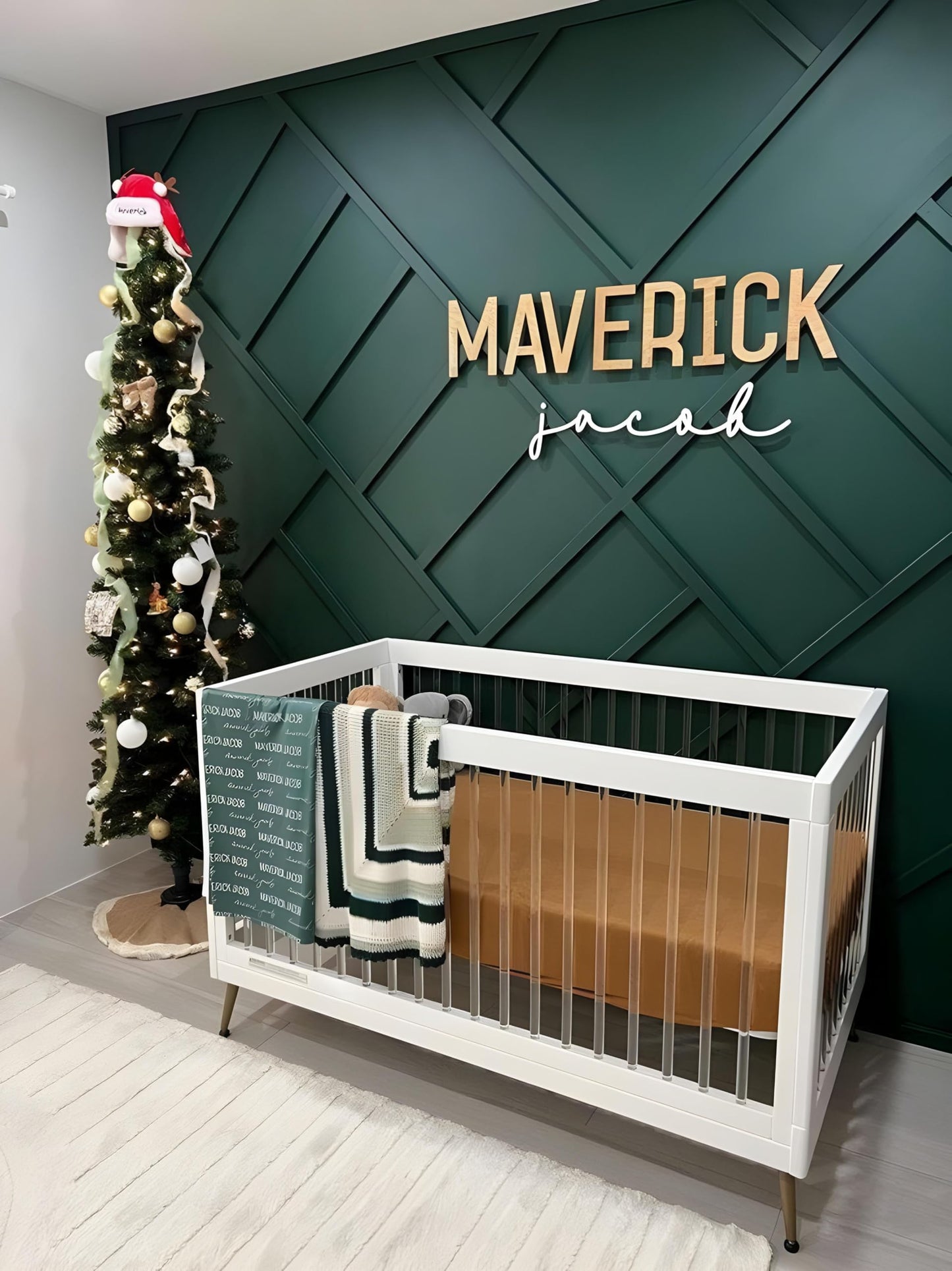 Personalized Nursery Name Sign - Custom Wooden Name Signs for Kids Room, Personalized Name Sign for Nursery - Perfect Baby Gift & Wall Name Decoration