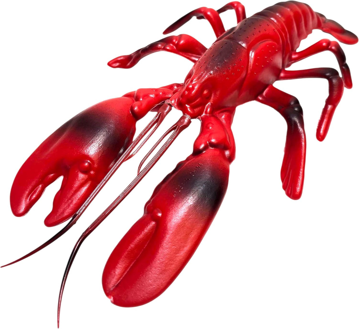 (11") (6) Realistic Red Maine Lobster Plastic Prop Toy Party Decoration Fish Net Sea Ocean