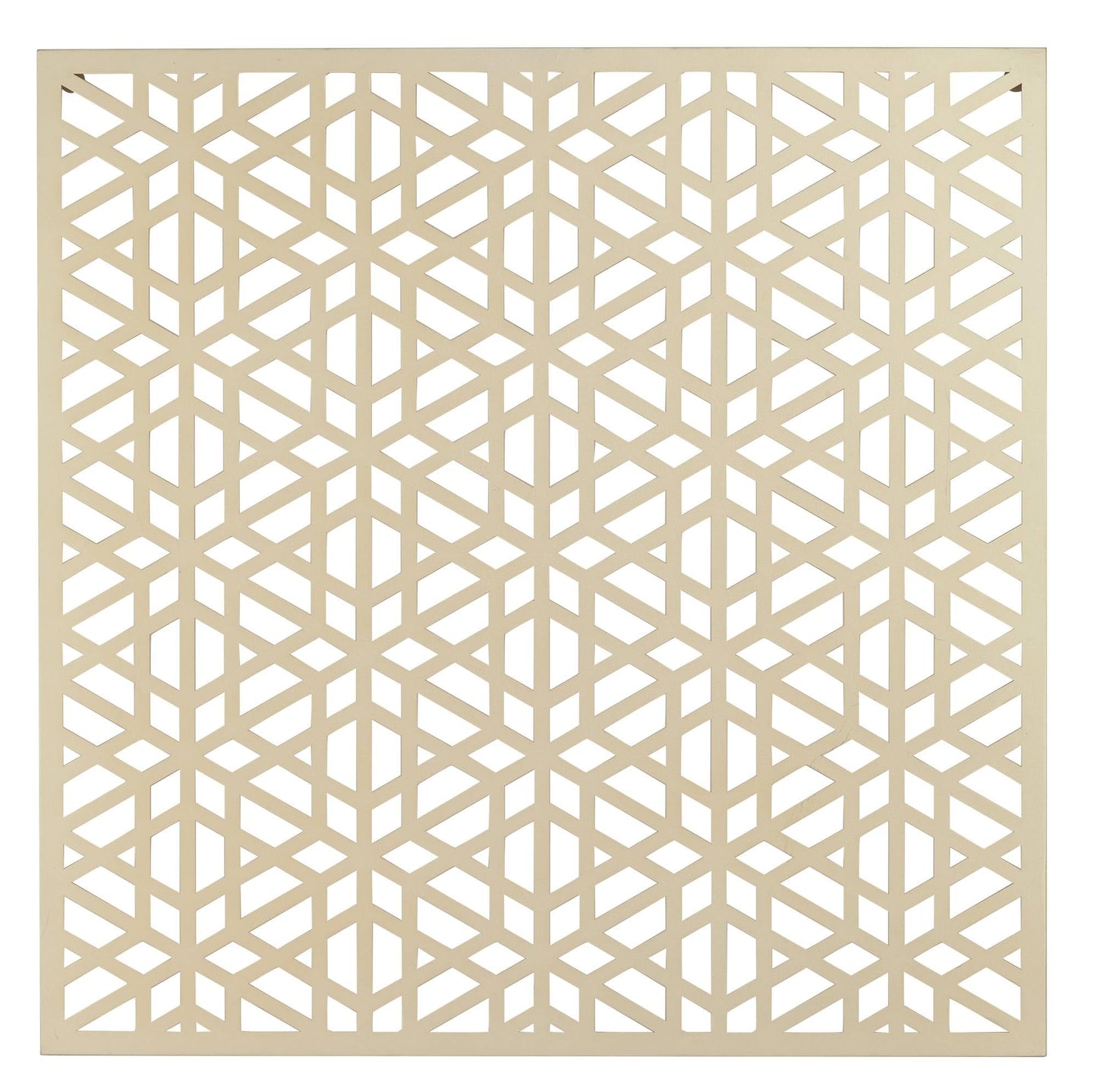 Dahlia Studios Laser Cut Geometric Screen 24" Square Glossy Gold Wall Art