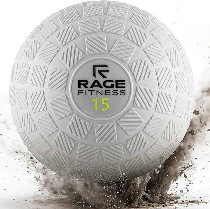 Slam Ball,10, 15, 20lb Medicine Balls, Tread Texture For Firm Grip, Full Body Workout Dynamic Weighted Balls for Exercise, Smash Balls for Strength, Conditioning, Cardio and Core Workouts