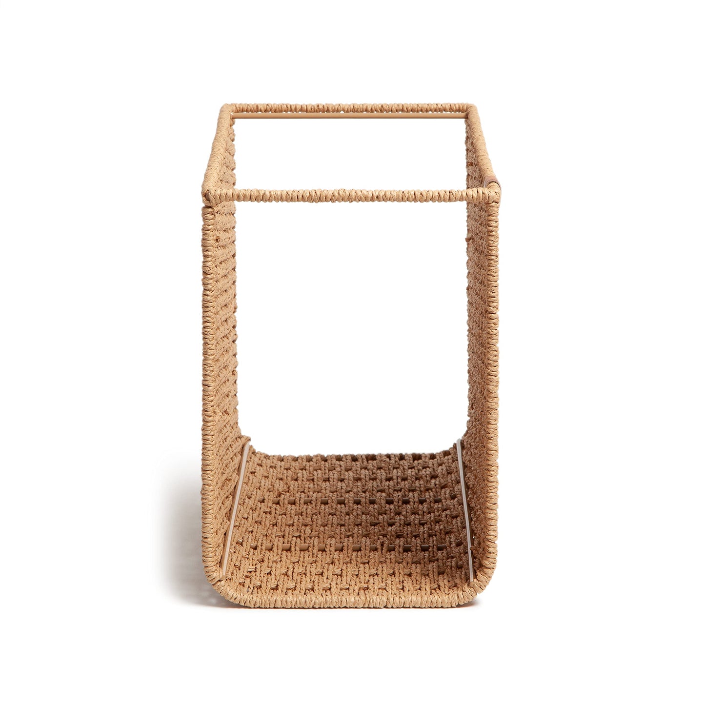 U Brands Woven Hanging File Basket, Office Organization Supplies, 1 Count