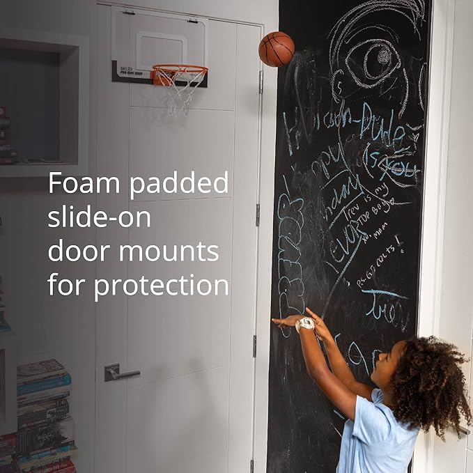 SKLZ Pro Mini Indoor Basketball Hoop - Over The Door ??Portable - Great For Home, Dorms, Offices, and Gifts