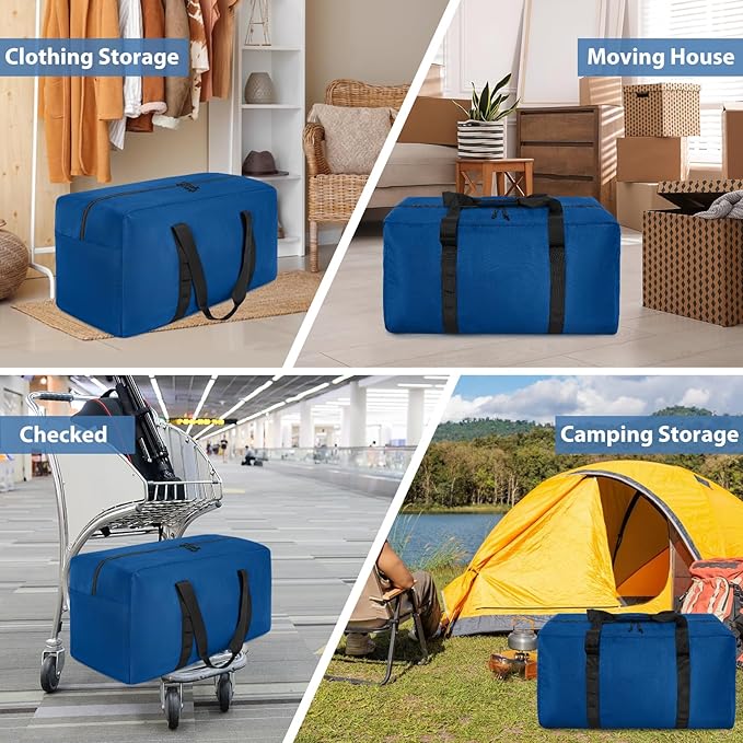 Extra Large Travel Duffle Bag, 120L Gear Bag for Men and Women, Storage Bag Ideal for Overnight Camping and Weekend Getaways