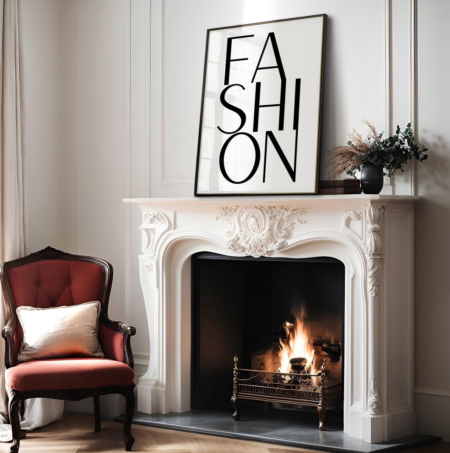 Poster Master Fashion Poster - Typography Print - Trendy Wall Art - Modern Art - Gift for Men, Women & Fashionista - Minimal Wall Decor for Living Room, Bedroom or Office - 8x10 UNFRAMED Wall Art