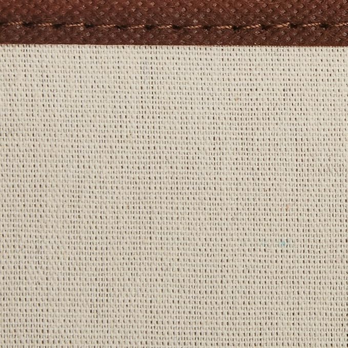 Amazon Basics Rectangular Foldable Laundry Basket Hamper, Beige/Brown