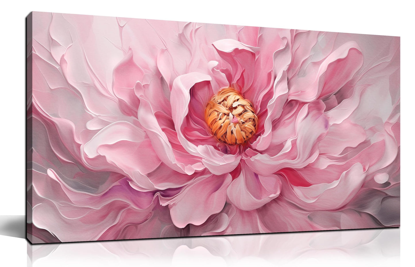 Prepeyssee Floral Wall Art for Living Room Pink Wall Art Large Botanical Artwork for Bedroom Office Teen Girl Room Decor Canvas Prints 20x40 Inch