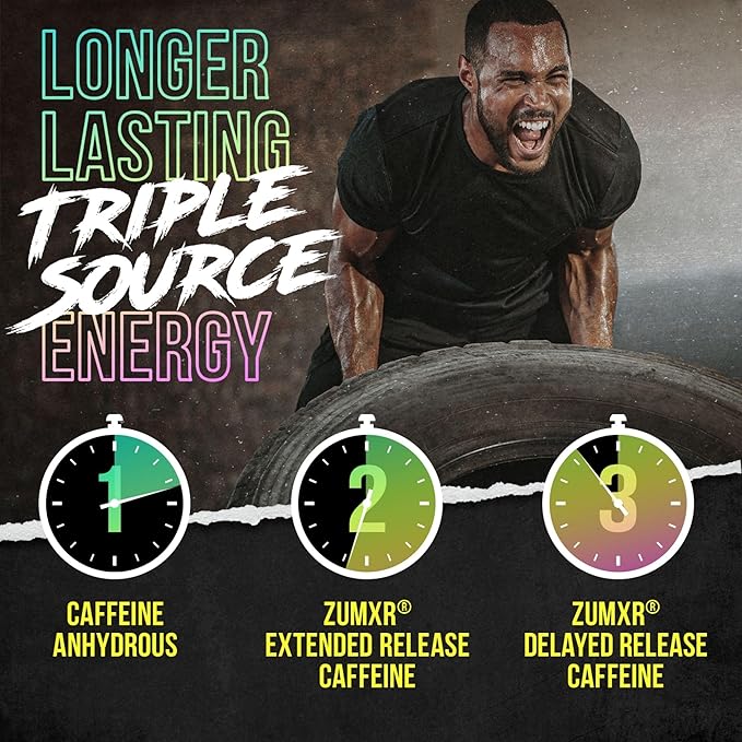 ALPHA LION Superhuman Pre Workout Powder, Beta Alanine, L-Taurine & Tri-Source Caffeine for Sustained Energy & Focus, Nitric Oxide & Citrulline for Pump (21 Servings, Unicorn Juice)