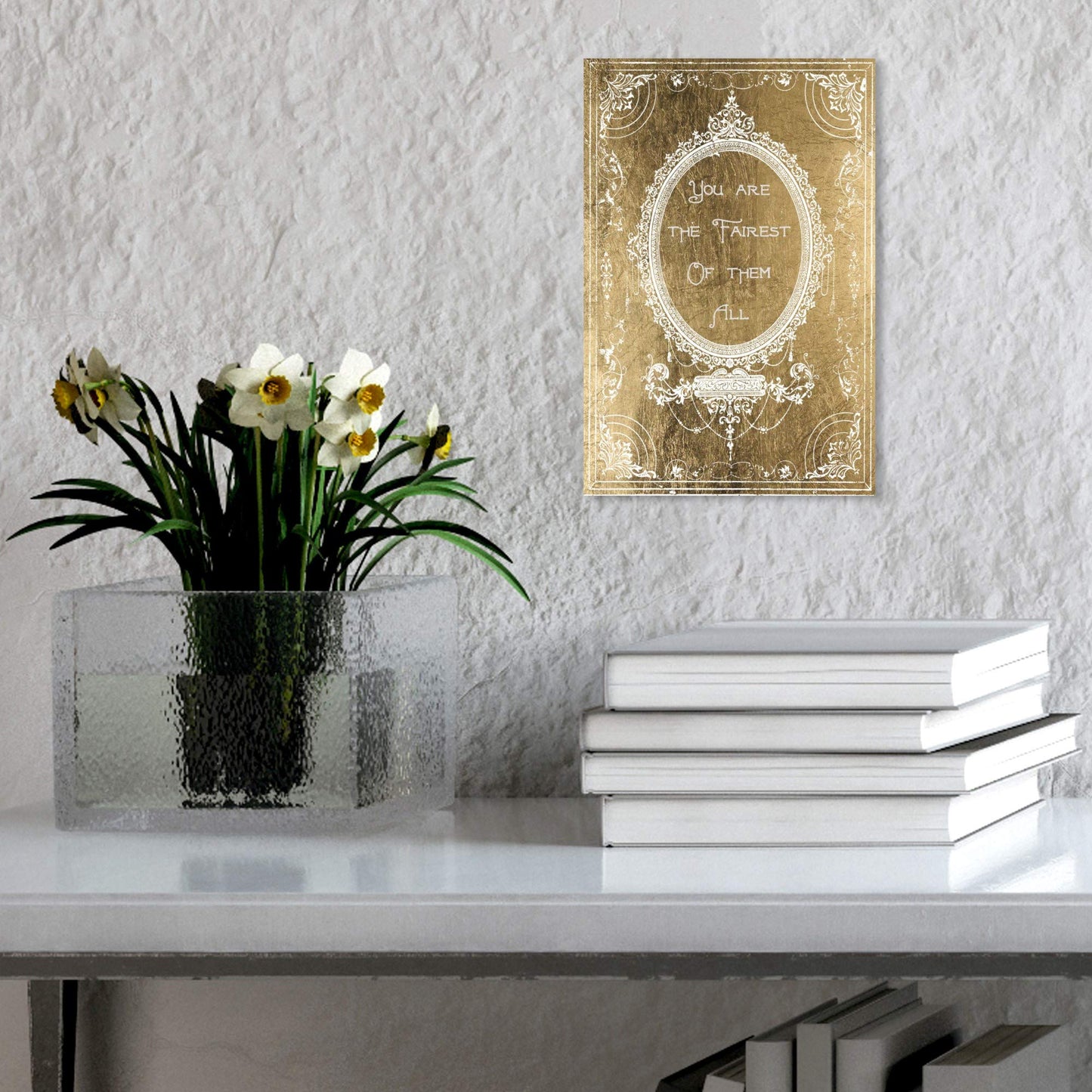 Typography and Quotes Wall Art Canvas Prints 'The Fairest Gold'
