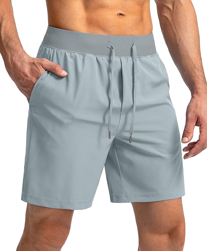 Men's Running Shorts with Zipper Pockets 9 Inch/ 7 Inch / 5 Inch Lightweight Quick Dry Gym Workout Athletic Shorts for Men