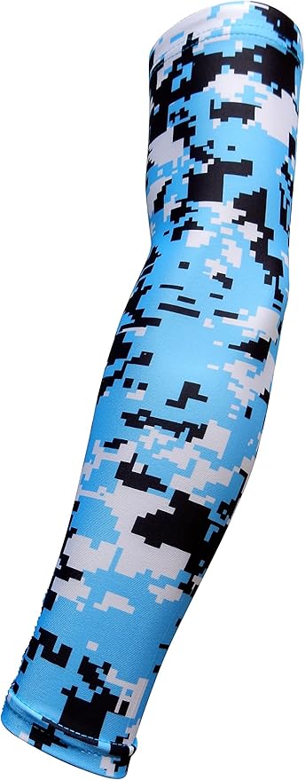 Youth & Adult Sizes Moisture Wicking Compression Arm Sleeve (1 Sleeve) (Over 100 Colors Available in Our Store)