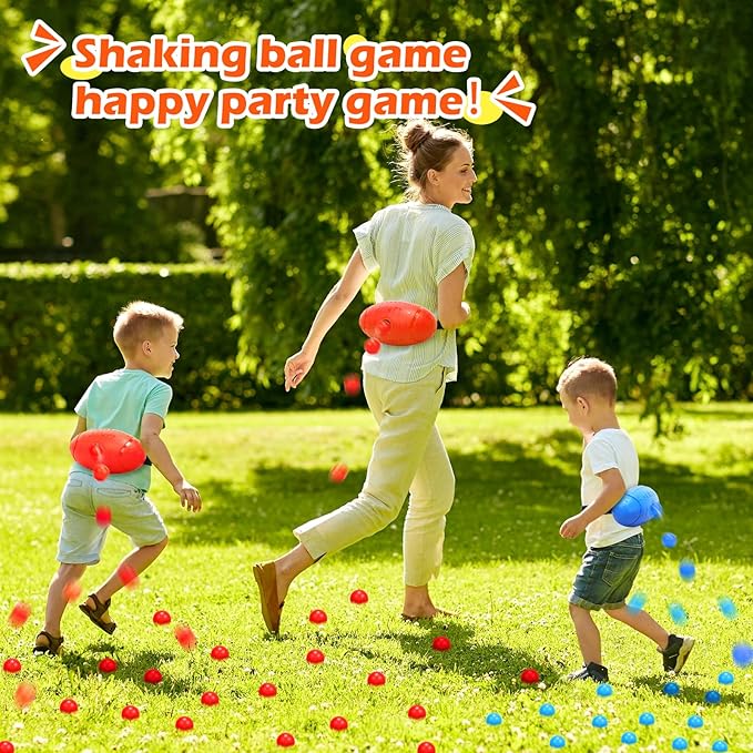 Skirfy Party Shaking Swing Balls Game Set for Kids Adults,Backyard Family Toy with 40 Balls, Birthday 4th of July Games Outdoors Indoors Bachelorette Party Games for Boys and Girls Age 5 6 7 8 9+