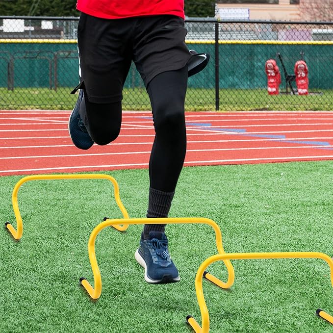 Wettarn 12 Pcs 9" Speed Training Agility Hurdles for Athletes Reliable Training Hurdle Plyometric and All Purpose Practice Equipment for Soccer Basketball Football