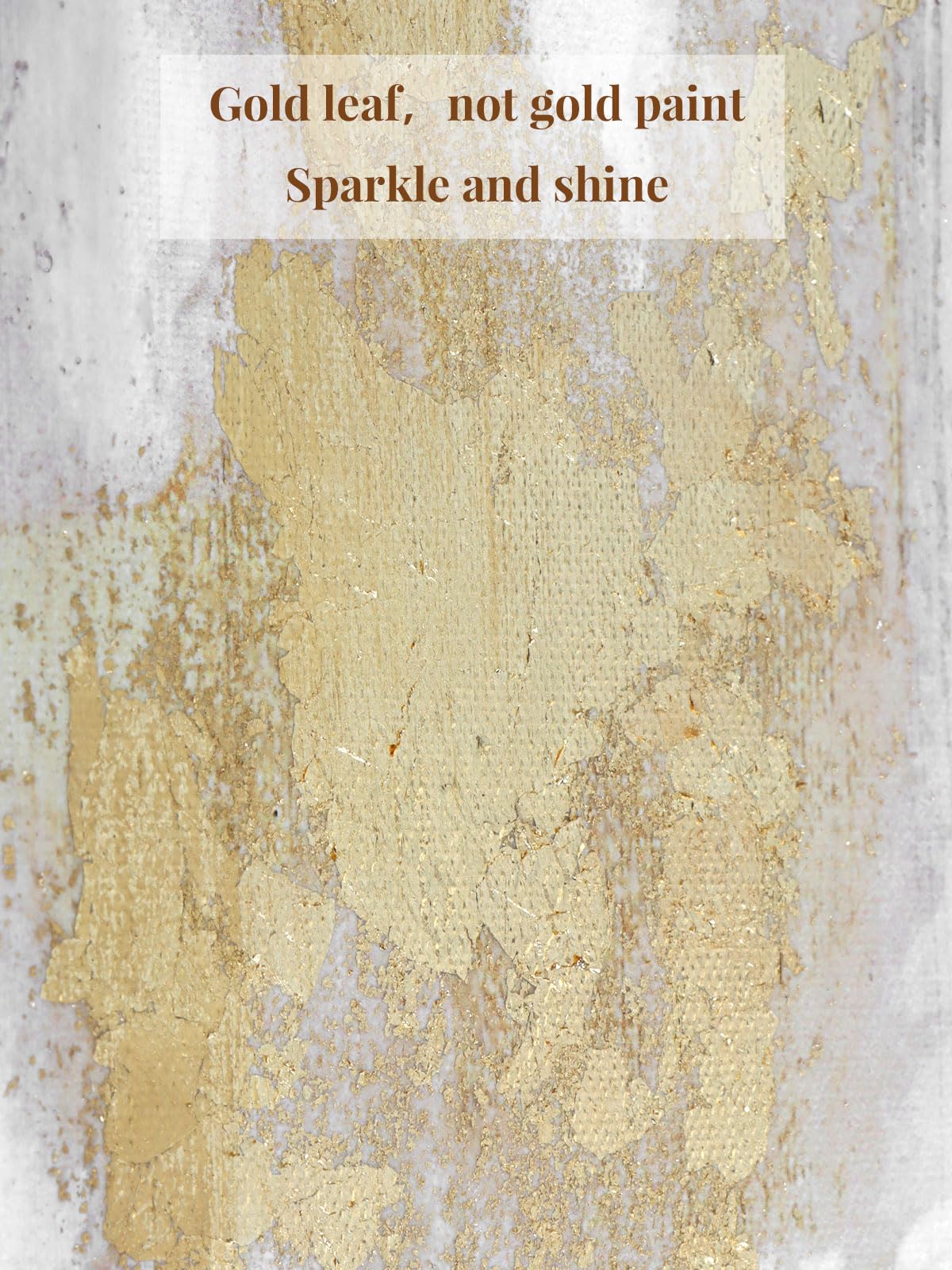 3 Piece Abstract Wall Art for Living Room – Gold and Beige Modern Textured Canvas Prints with Hand-Applied Brush Strokes, Large Wall Decor for Bedroom, Office, or Dining Room, 2 Piece 12 x 36 and 1 Piece 24 x 36 Inches