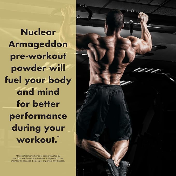 Anabolic Warfare Nuclear Armageddon Pre Workout Powder Pre-Workout for Men & Women with L-Citrulline, Beta Alanine Powder and Caffeine (Fruit Explosion - 30 Servings)