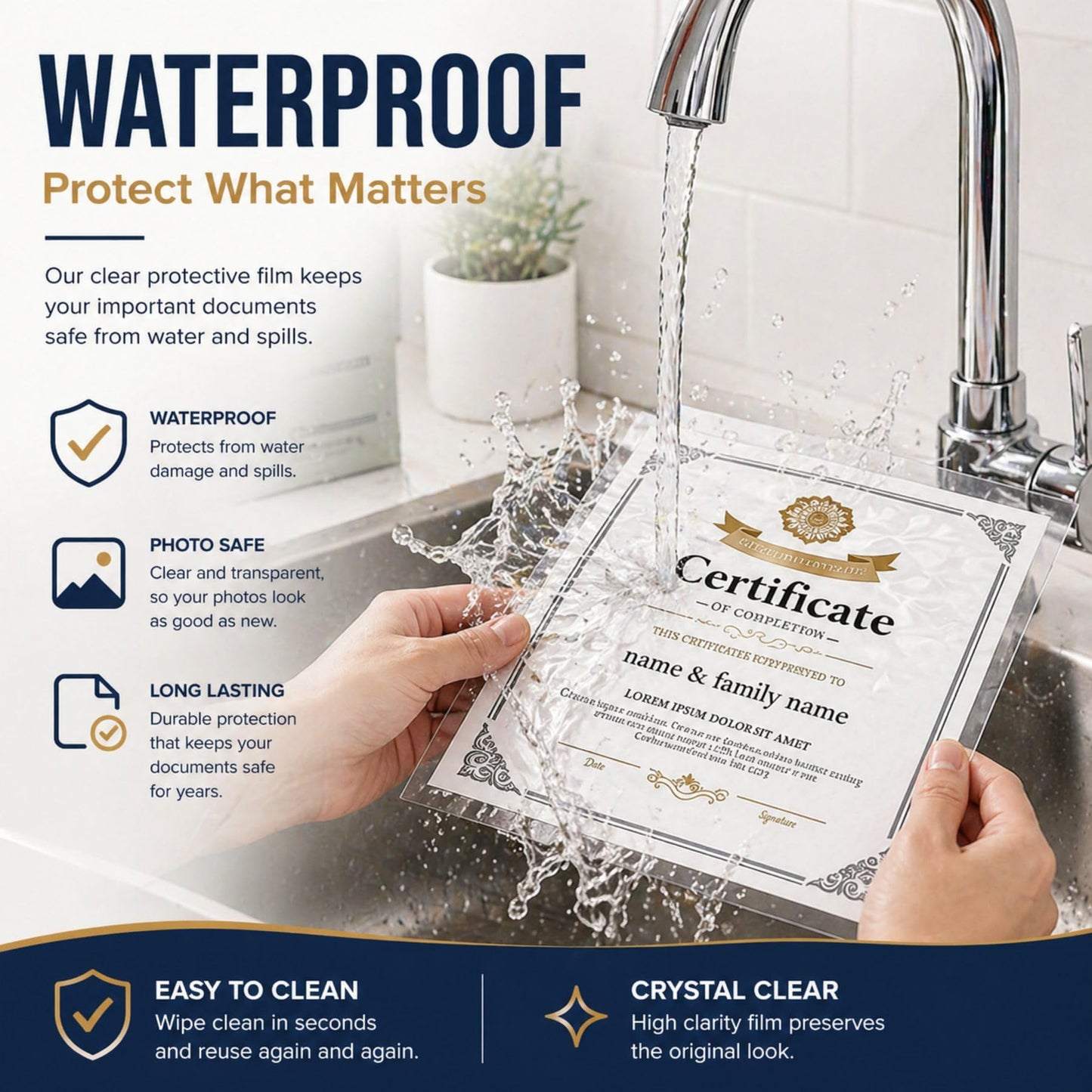 Clear Contact Paper Vinyl Wrap - Plastic Self Adhesive Wall Protector Film - Transparent Kitchen Backsplash Waterproof Protective Wallpaper Covering Peel and Stick for Furniture 11.8'' X 78.7"
