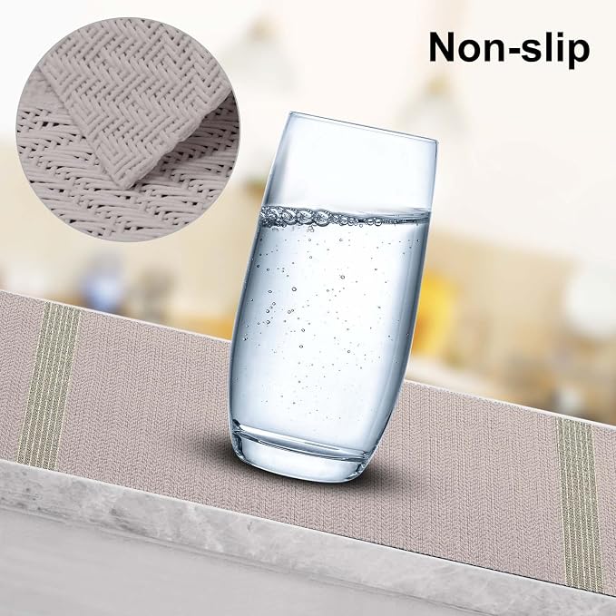 Aofmee Placemats, Placemats Set of 6, Heat Resistant Place Mats, Washable PVC Table Mats, Woven Vinyl Plastic Placemats for Dining Table, Non-Slip Stain Resistant Kitchen Table Placemats Easy to Clean