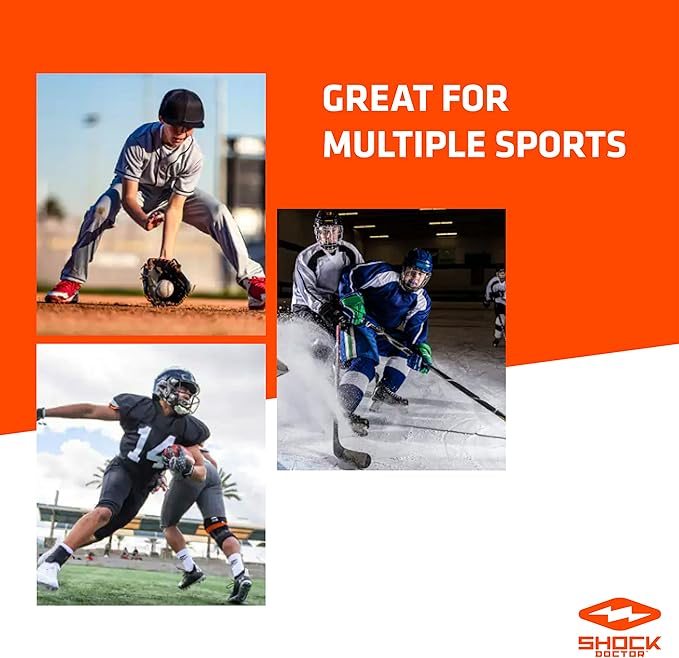 Shock Doctor, Gel Max Power Flavor Mouth Guard, Football, Lacrosse, Hockey, MMA, Boxing, Youth & Adult