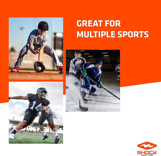 Shock Doctor, Gel Max Power Flavor Mouth Guard, Football, Lacrosse, Hockey, MMA, Boxing, Youth & Adult