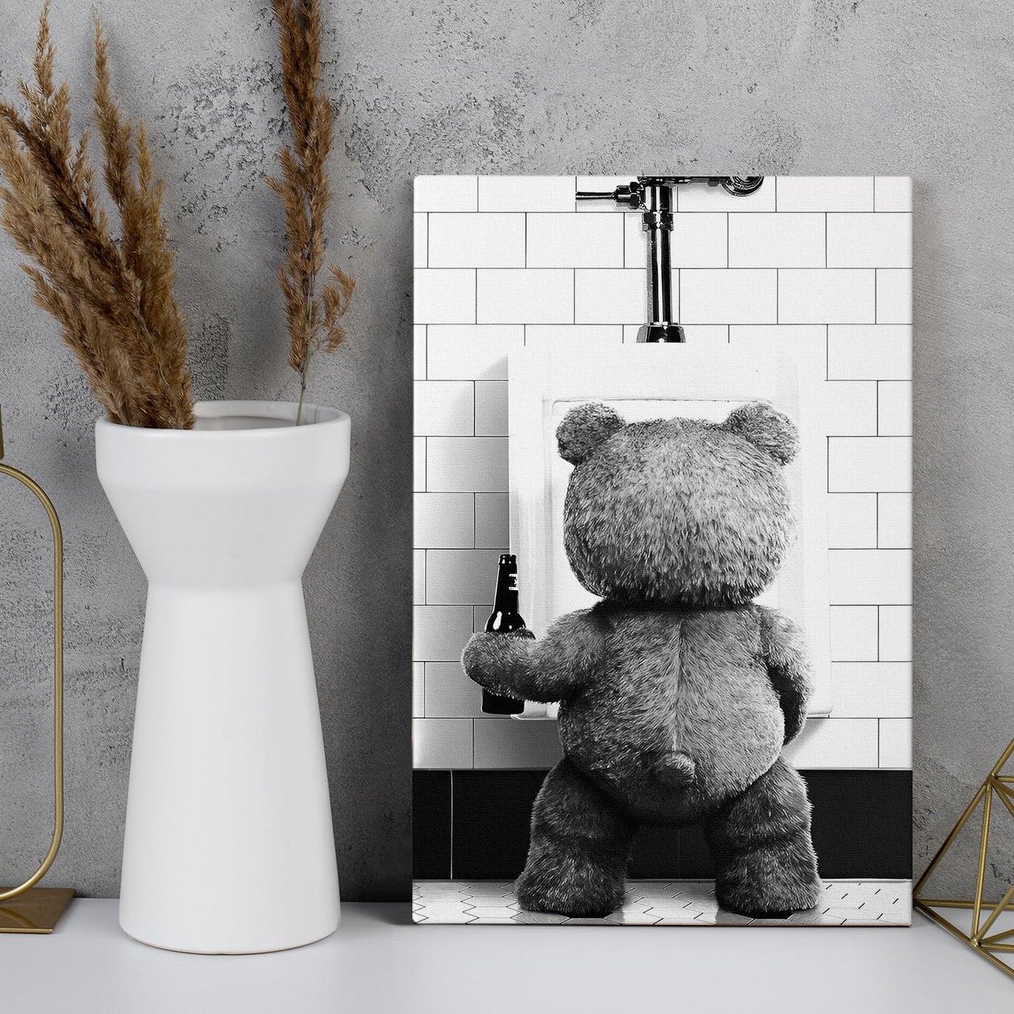 DIHSIEG 12x16 Canvas Wall Art funny bathroom wall art Print Poster Vintage Poster Frameless Floral Can be hung on the Wall Heal Your Heart poster Wall Art Canvas