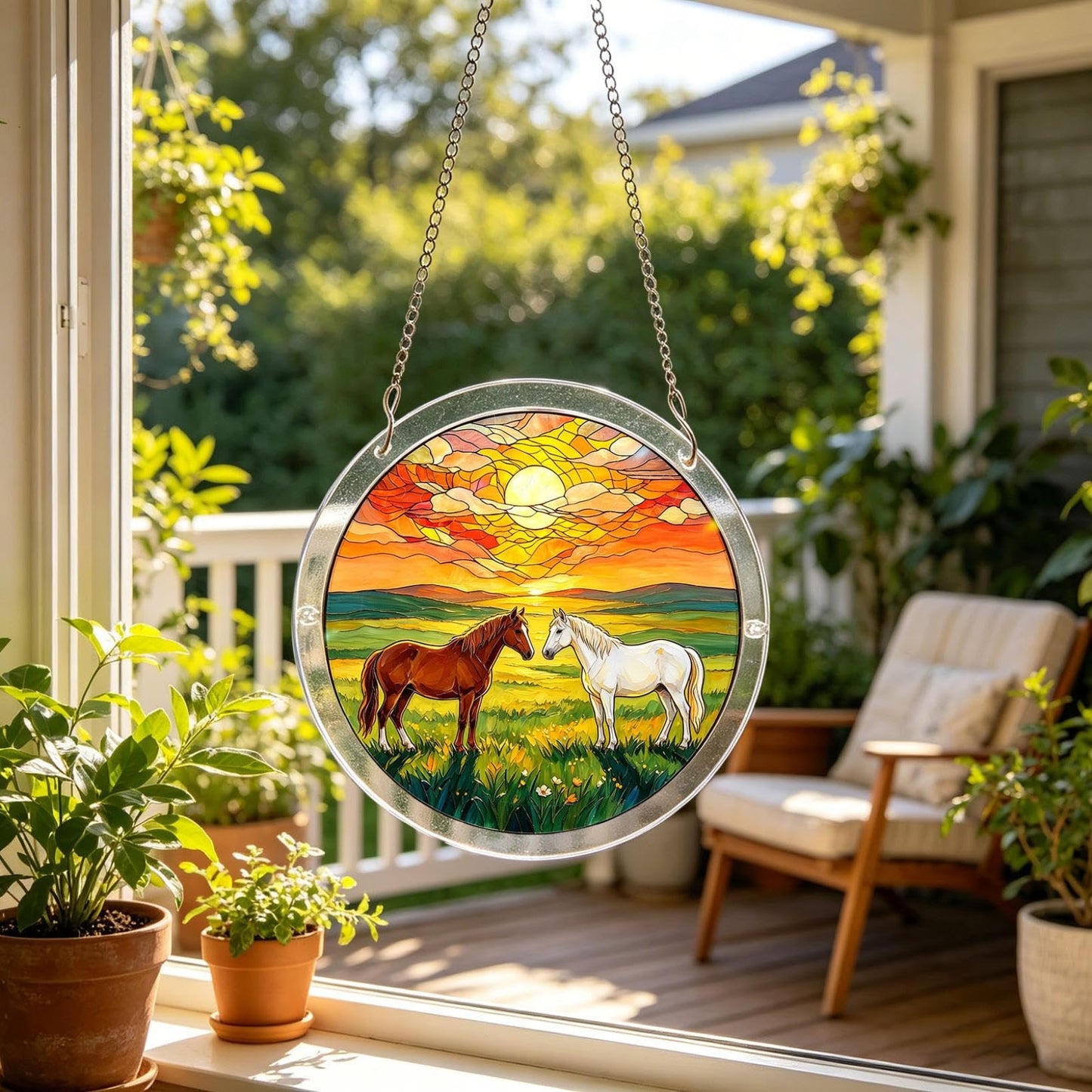 Sun Acrylic Catcher Puzzle Kit, Unique Branches of Love Sun Acrylic Catcher Puzzle Kit for Doors, Garden, and Window Hanging, DIY Puzzle Kits for Adults (Blue2)