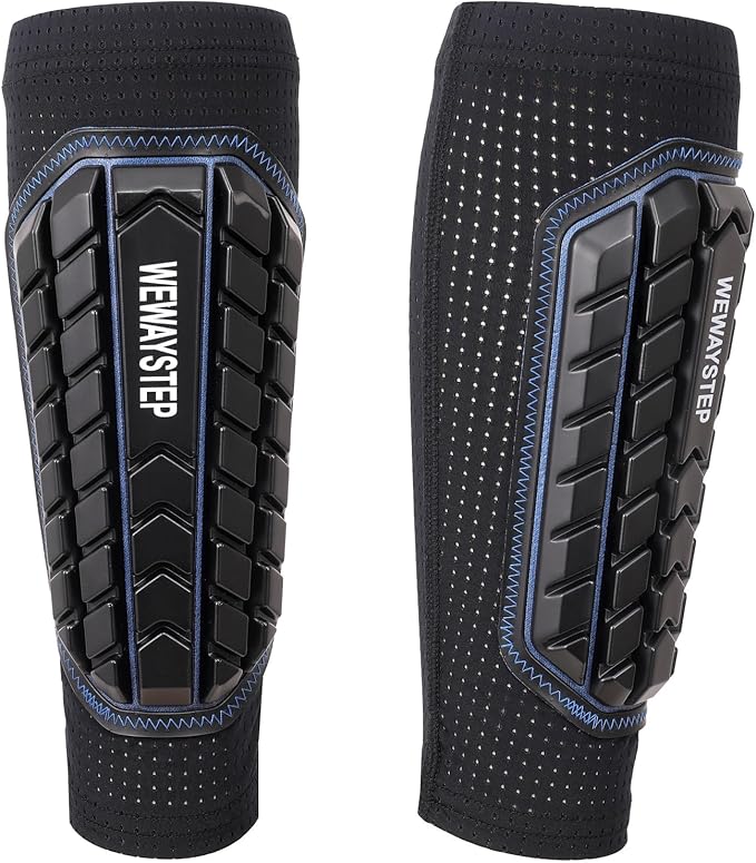 Shin Guards Soccer Kids Youth, Adult Shin Guards with Honeycomb Padding，Breathable & Anti-Slip Calf Compression Sleeves