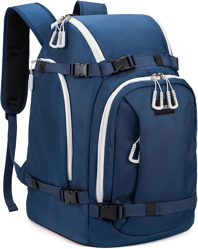 Ski Boot Bag, 50L Ski Boot Travel Backpack for Skis, Snowboard & Accessories, Waterproof Padded Ski Boot Bag Backpack