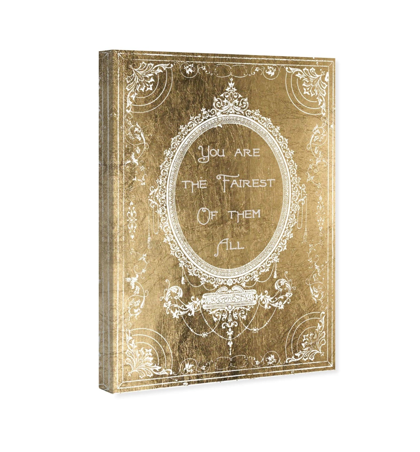 Typography and Quotes Wall Art Canvas Prints 'The Fairest Gold'