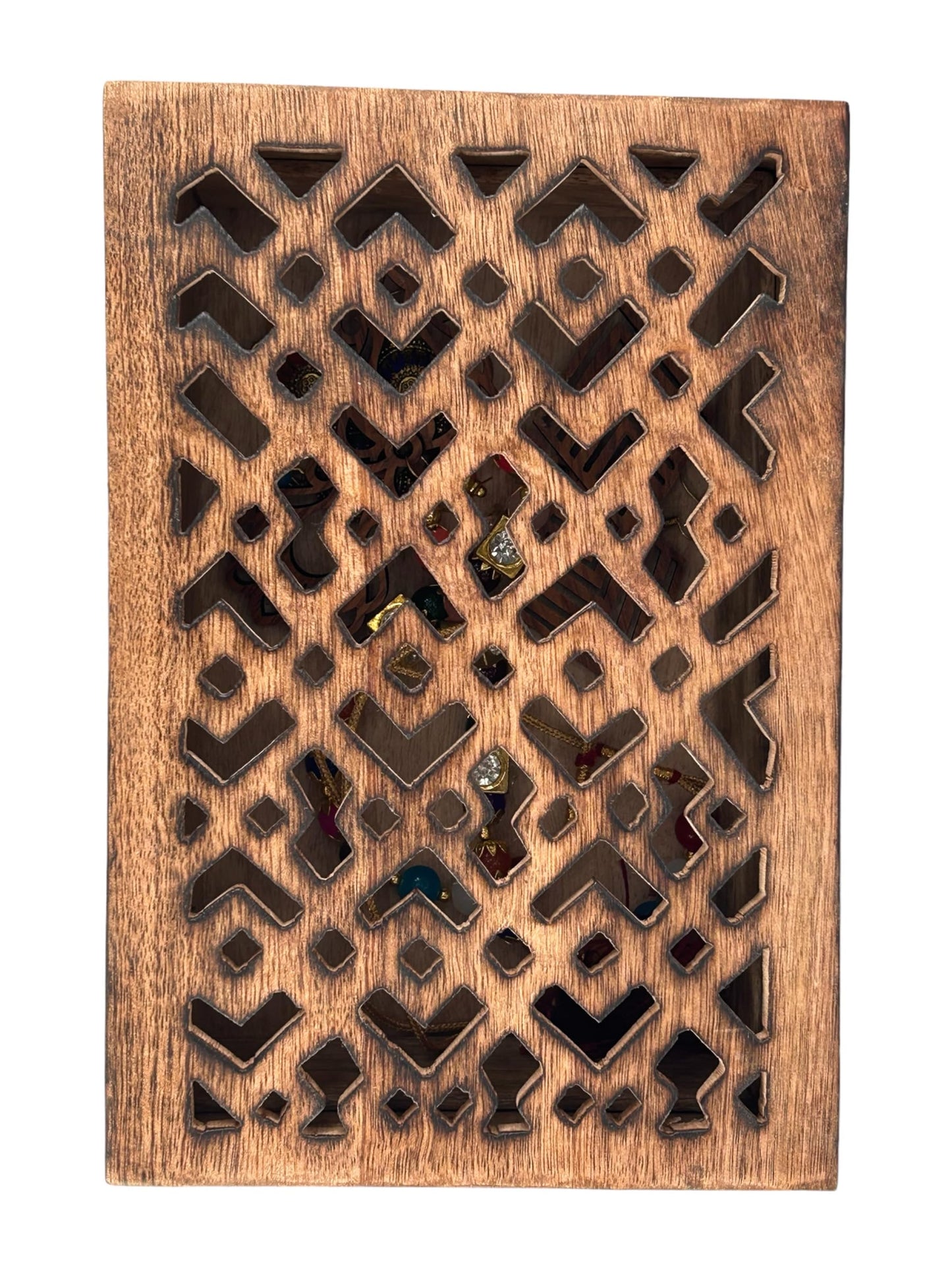S.B.ARTS Premium Wooden Mini Jewellery Box Rectangular Designer-Trinket Box for Ladies-Jewellery Storage Case-Antique Look-Traditionally Handcrafted Keepsake Box Jewellery Organiser-Home Accessories