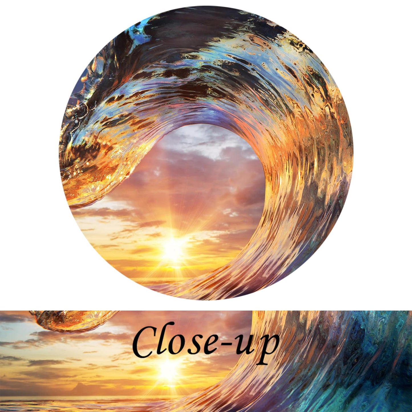 KREATIVE ARTS Motivational Self Positive Office Quotes Inspirational Success Teamwork Posters Canvas Prints Amazing Ocean Wave Pictures Sunset on Sea Landscape Wall Art 20x24