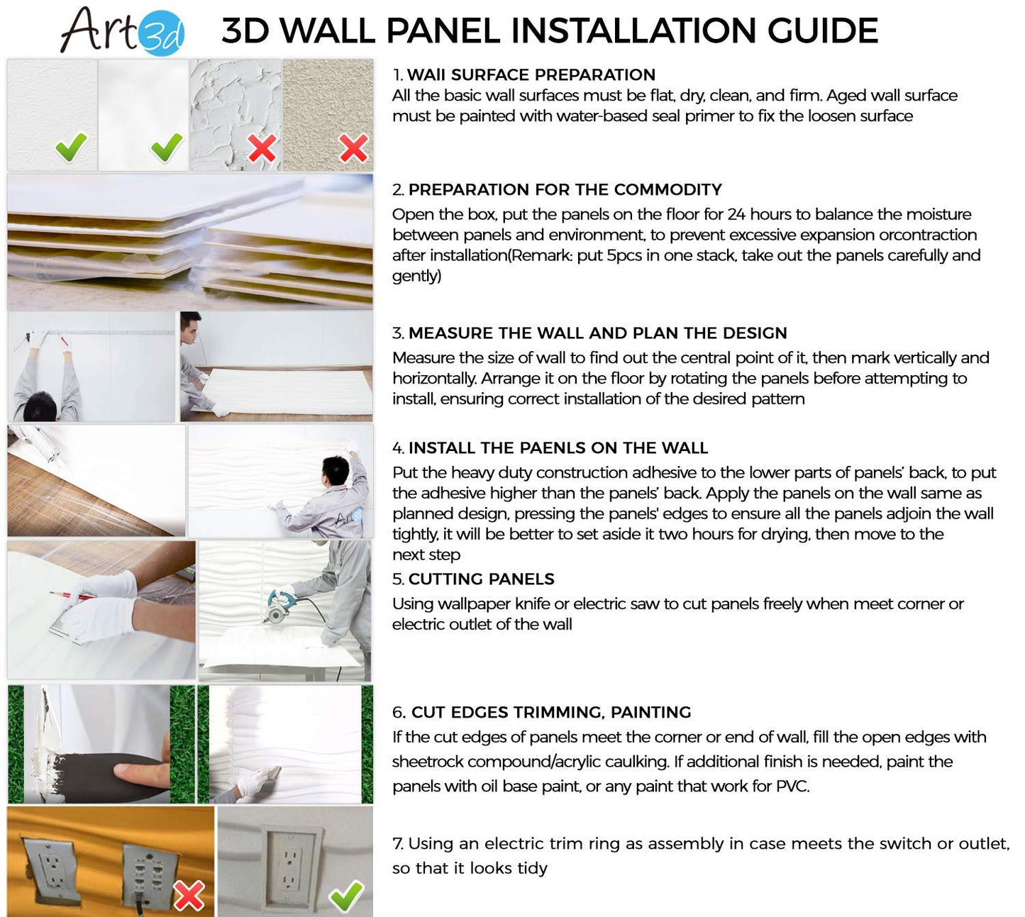 Art3d Navy Blue 3D Wall Panel PVC Slim Wave Covers 32 Sqft, for Interior Wall Decor in Living Room,Bedroom,Lobby,Office,Shopping Mall