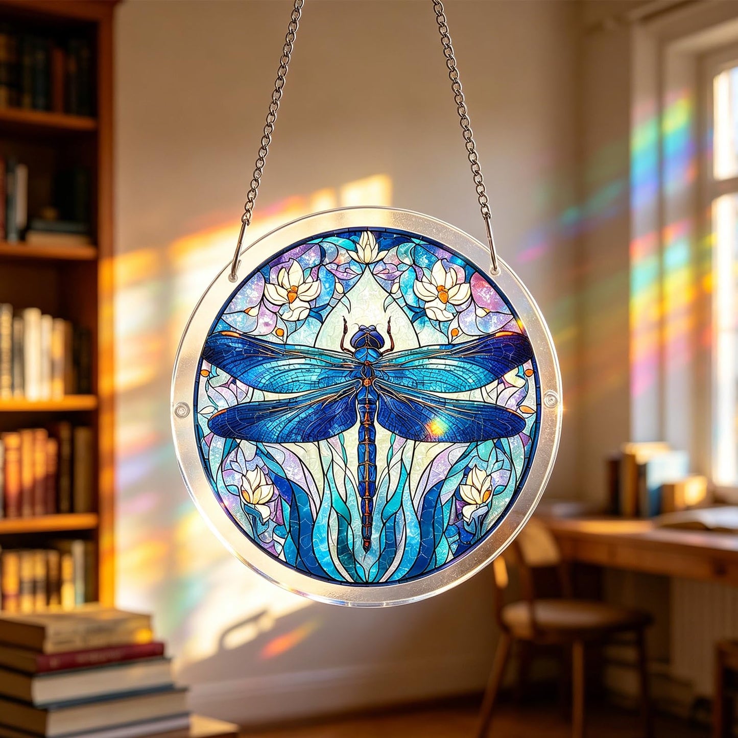 Acrylic Jigsaw Puzzle Suncatcher | 83 Pieces Acrylic Puzzles Suncatchers for Windows Hanging | Stained Glass Window Puzzle Sun Catcher for Adult | Aesthetic DIY Arts & Crafts for Home Decor
