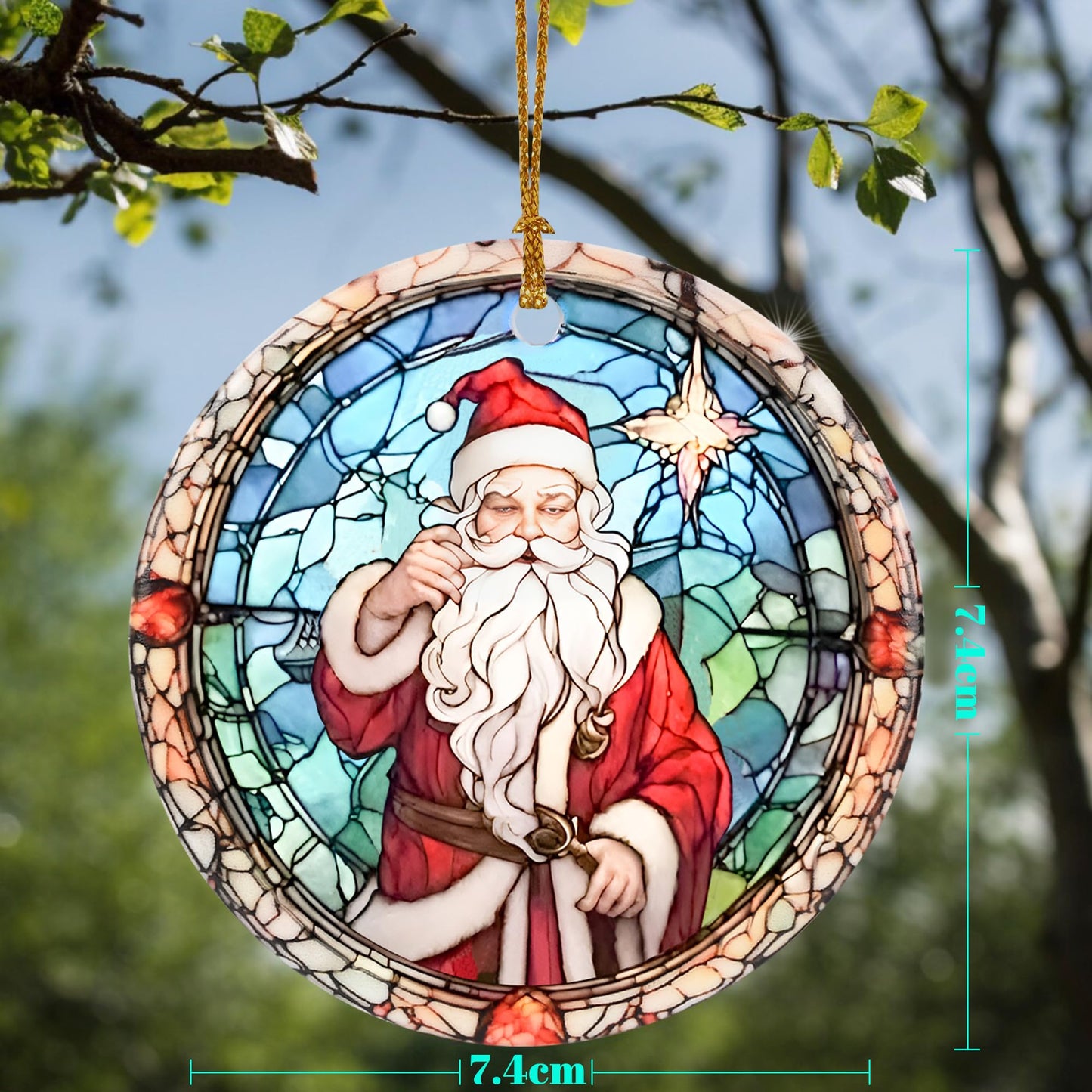 Christmas Ornament, Jocidea Christmas Decorations Santa Claus, Christmas Tree Ornaments, Holiday Decor and Xmas Gifts Ideas