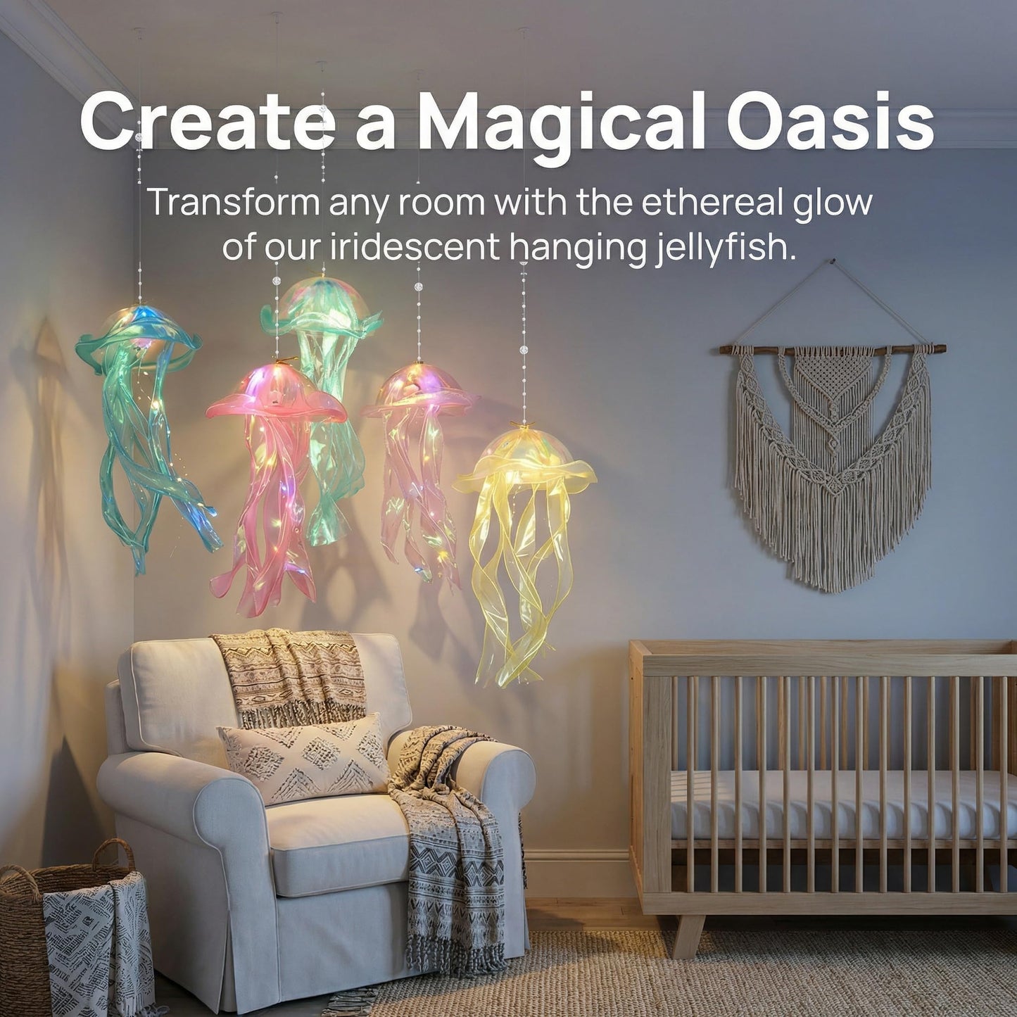 12 PCS LED Jellyfish Lanterns, Hanging Ceiling Lanterns for Ocean Themed Decor, Birthday Party Decorations, LED Jellyfish Decorations for Fun Pool Party Ocean Theme