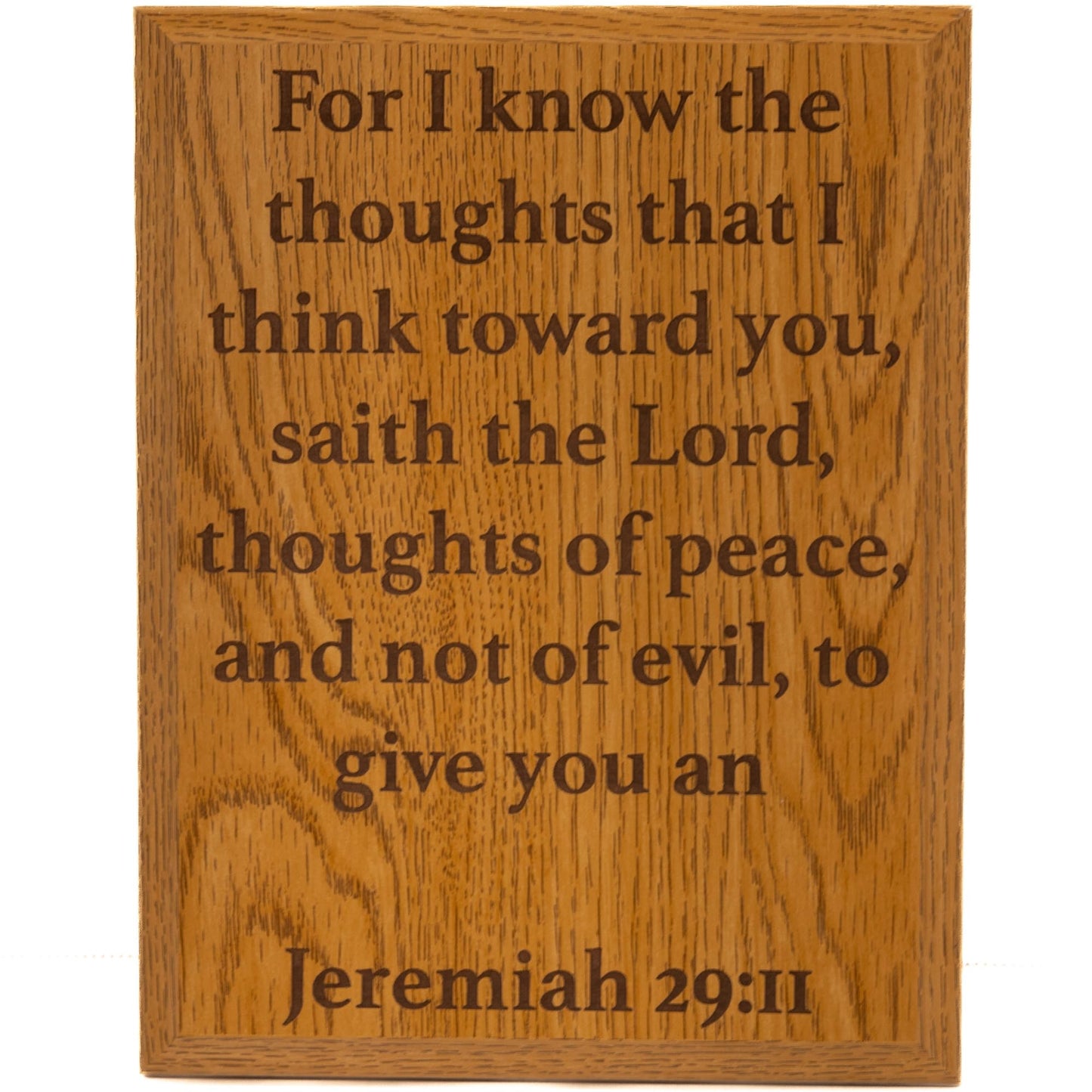 Customizable Quote Plaque – Personalized Engraved Wall Art, Motivational Desk Sign, Custom Verse, Saying, or Motto, Decorative Plaque for Office, Home, or Gift (Oak finish, 5x7 inch)
