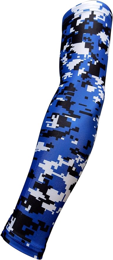 Youth & Adult Sizes Moisture Wicking Compression Arm Sleeve (1 Sleeve) (Over 100 Colors Available in Our Store)