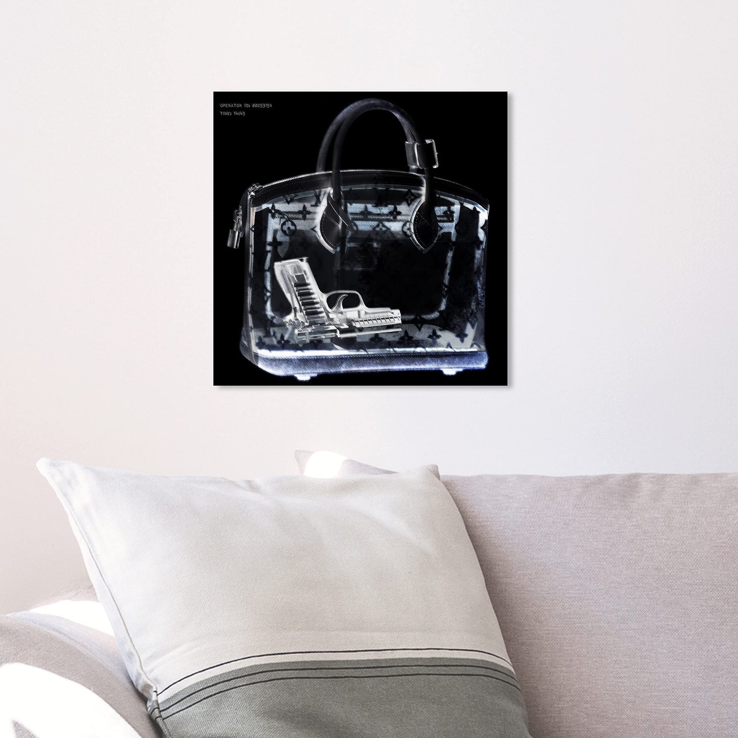 The Oliver Gal Artist Co. Fashion and Glam Contemporary Canvas Art - Couture X Ray, Wall Art for Living Room, Bedroom, and Bathroom, 12 in x 12, Black and White Home Decor
