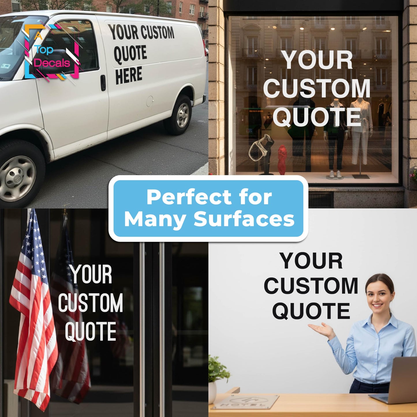 Personalized Custom Vinyl Wall Sticker - Inspirational Wall Decal for Office Decor, Car, Vehicle, Boat - Motivational Wall Art Vinyl Decal with Words Saying