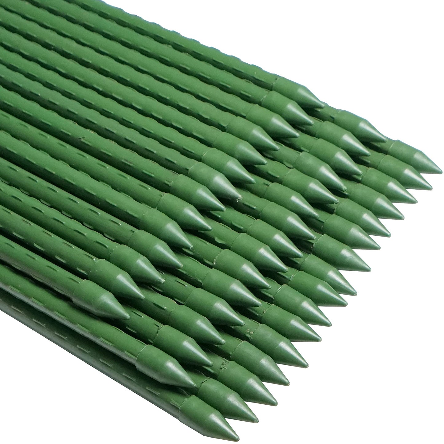 WAENLIR Garden Stakes 48 inch 4ft Sturdy Tomato Stakes, Plant Stakes for Outdoor Plants, Metal Plant Support Sticks for Gardening, Pack of 30